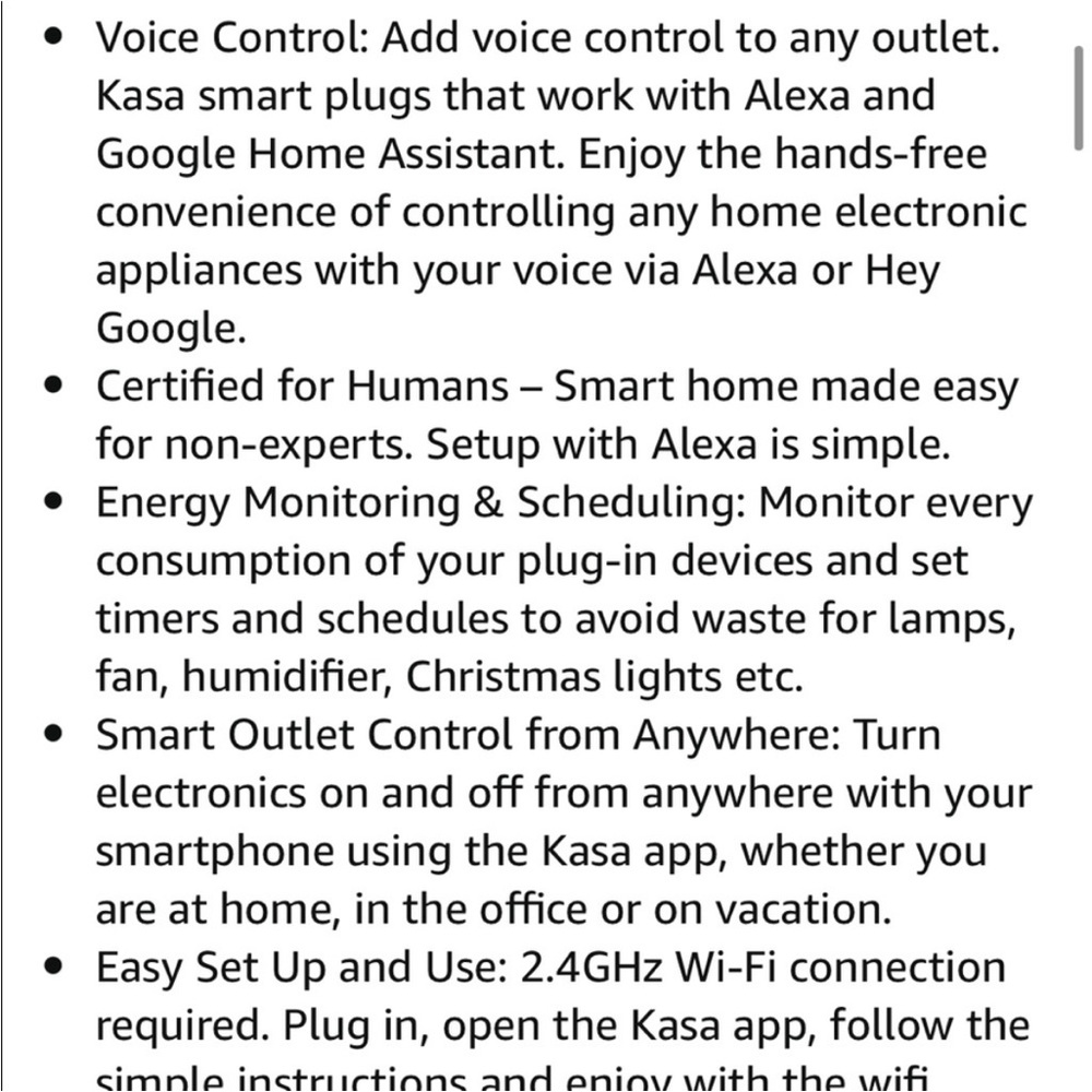 Kasa Smart Plug Mini with Energy Monitoring, Smart Home Wi-Fi Outlet - Picture 8 of 15